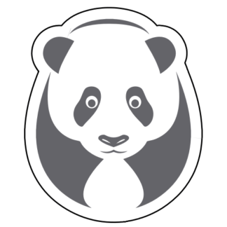 Big Panda Sticker (Grey)